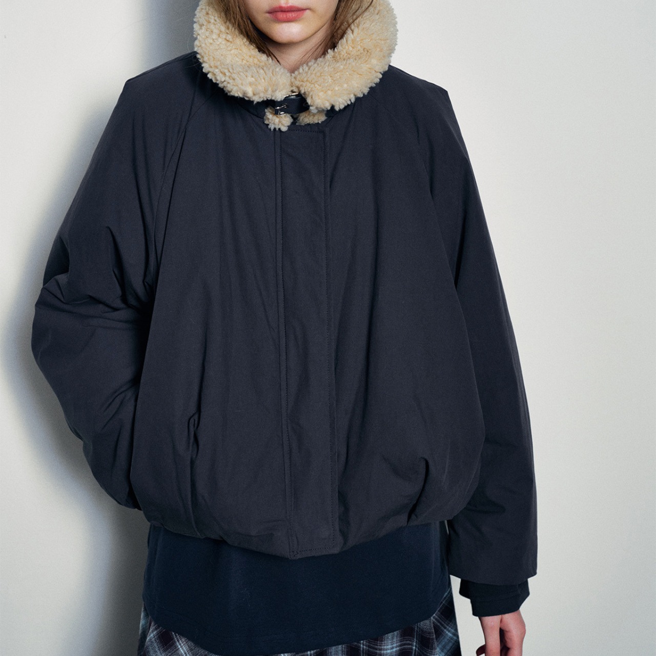 Boa Collar Short Jacket T3960