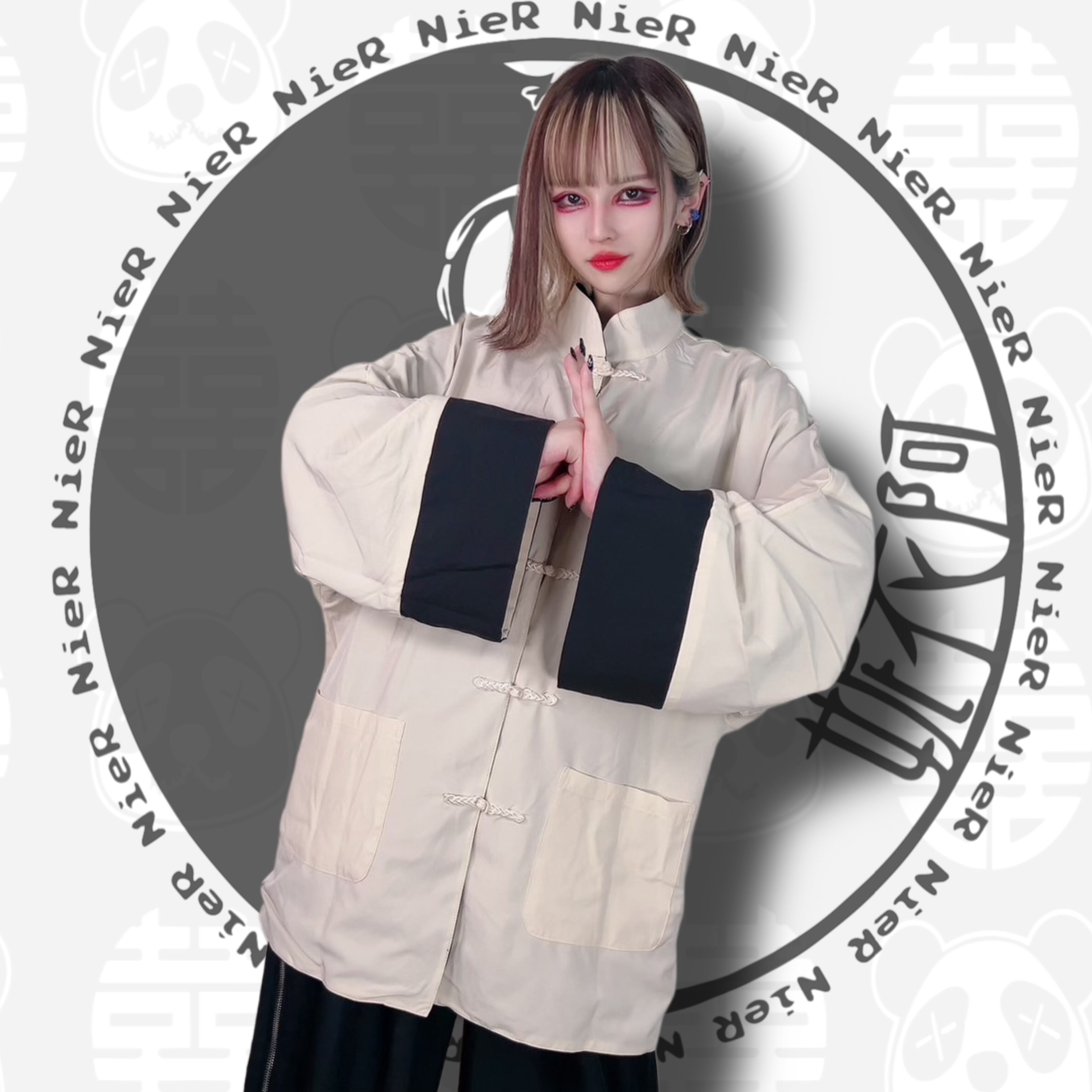 NieR OVERSIZE REVERSIBLE CHINA JACKET