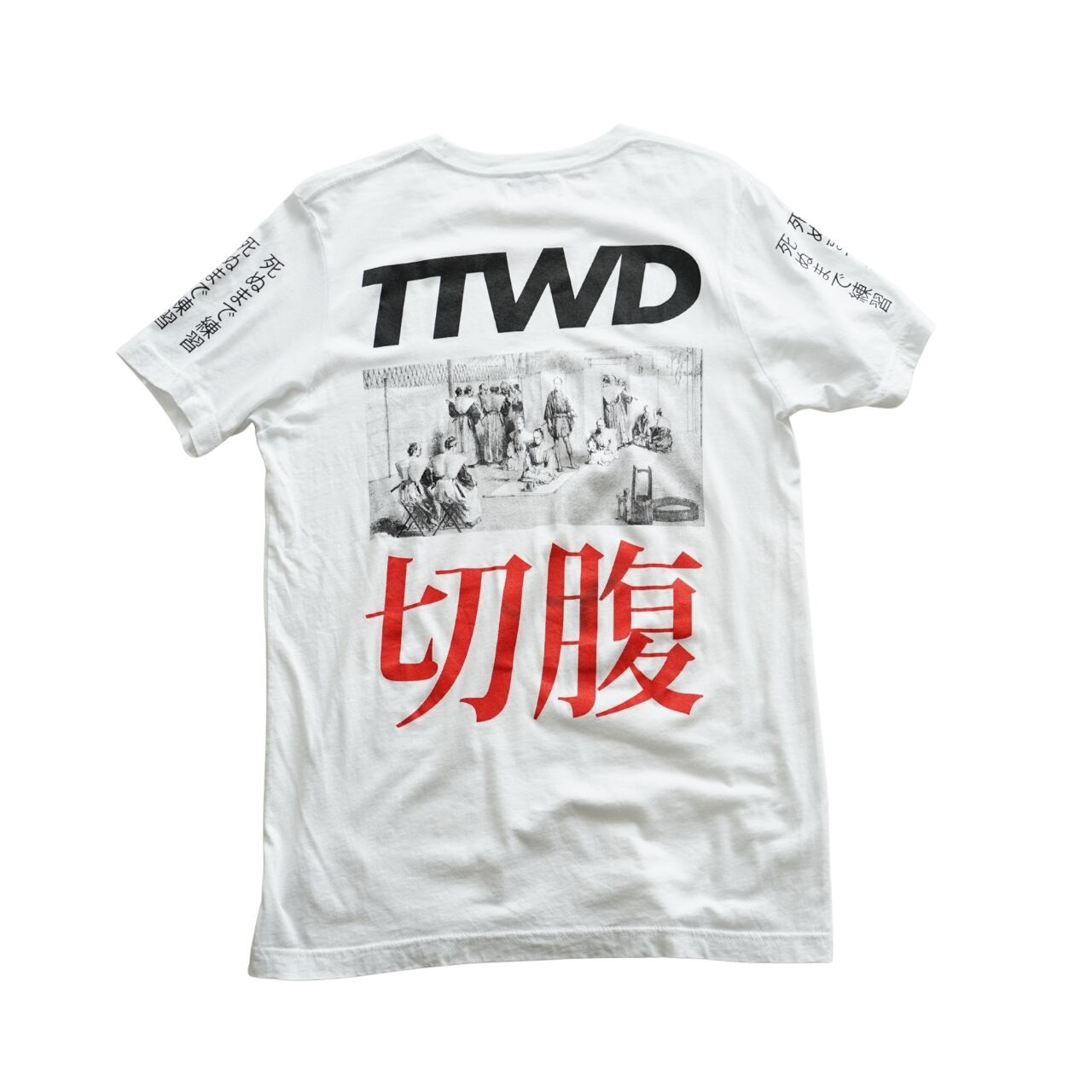 TTWD 切腹グラフィックプリントTシャツ(表記M・実寸M相当)|NA845