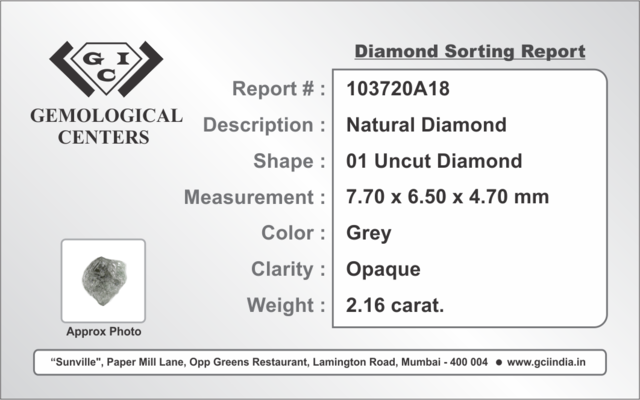 K18YG  天然アンカットダイヤモンドリング
