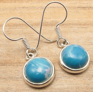 LARIMAR 　ラリマー　シルバーフックピアス