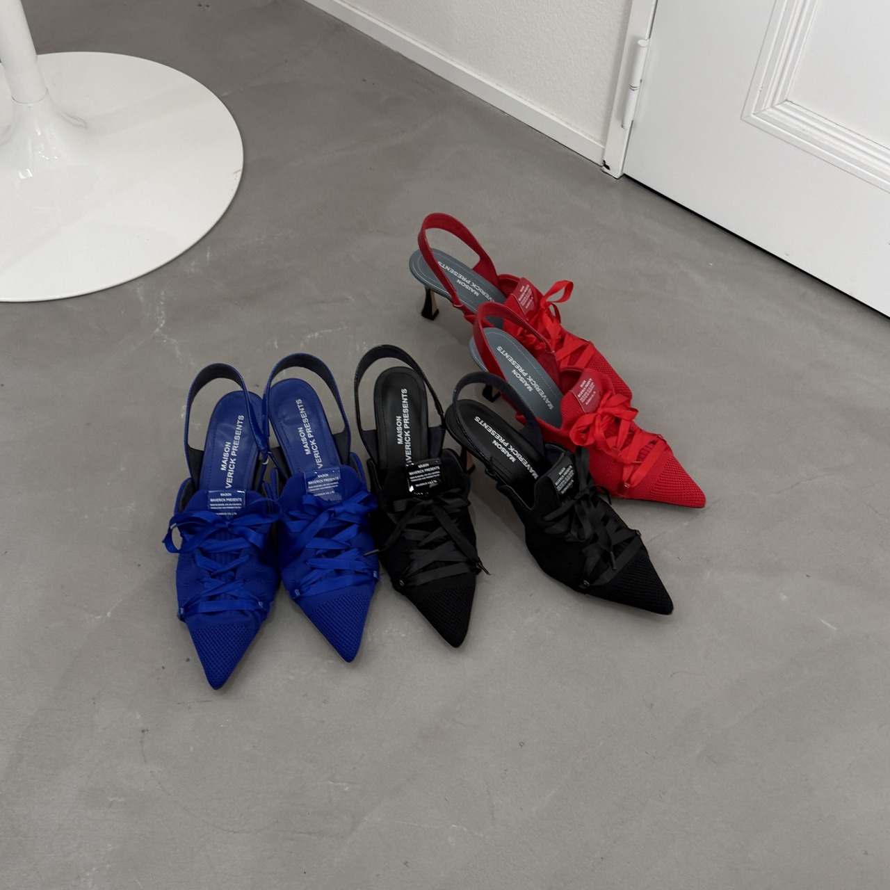 【受注予約：7月上旬入荷予定】special edition sneaker heel/blue