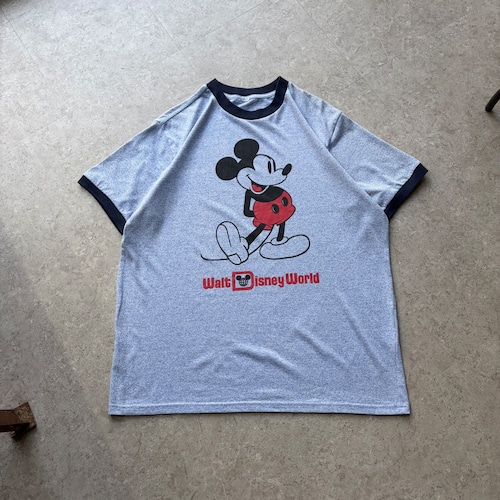 ~90s DISNEY "MICKEY MOUSE" ringer T-shirt【仙台店】