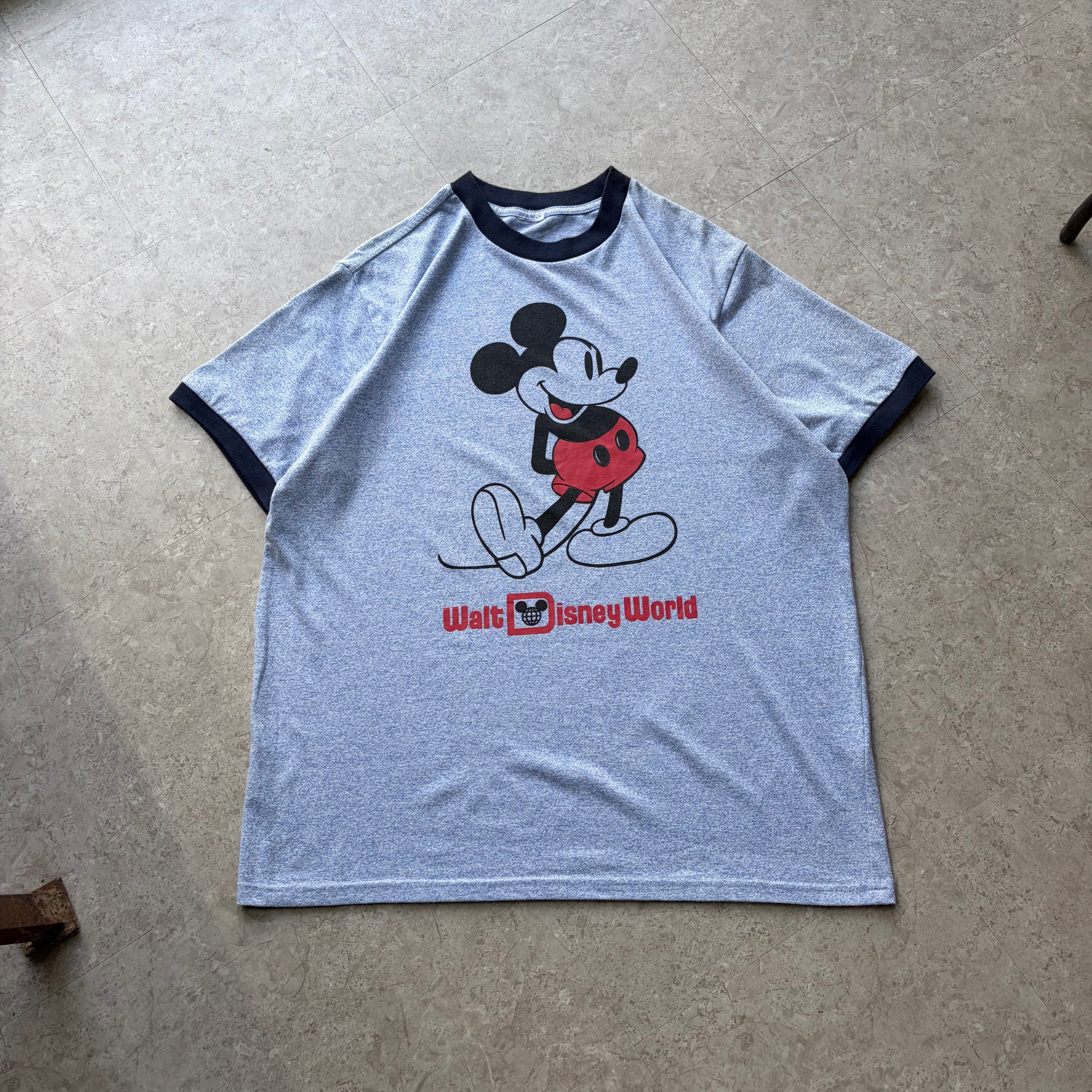 ~90s DISNEY "MICKEY MOUSE" ringer T-shirt【仙台店】