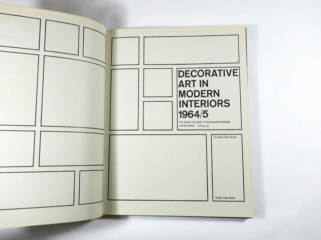 Decorative Art in Modern Interiors 1964/65 vol.54　★難あり・裸本
