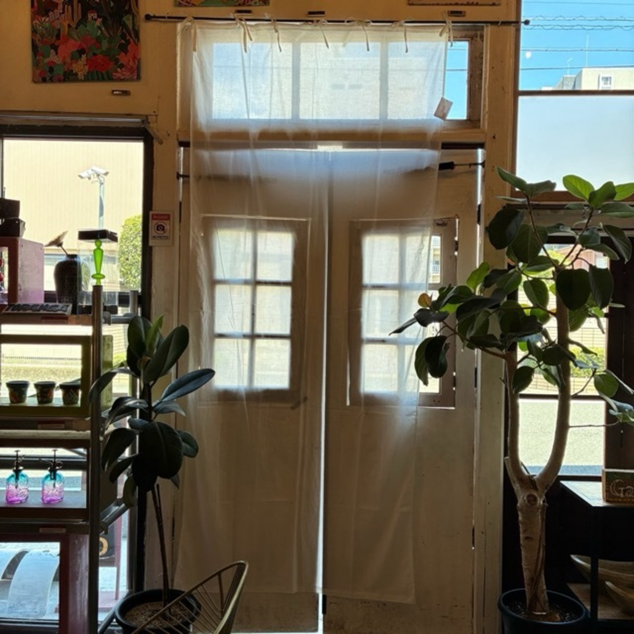TOPANGA Homefurnishing India Cotton Voile curtain インド コットンボイルカーテン 110×240cm ホワイト 白 綿 ナチュラル 間仕切り 掃き出し窓 ベランダ レースカーテン 薄手 カーテンポール 暖簾