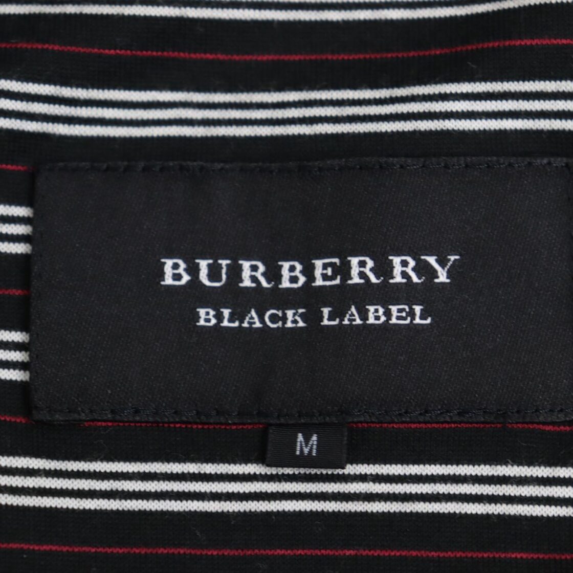 美品◇バーバリーブラックレーベル ロゴ刺繍 ダブルジップ 裏地 