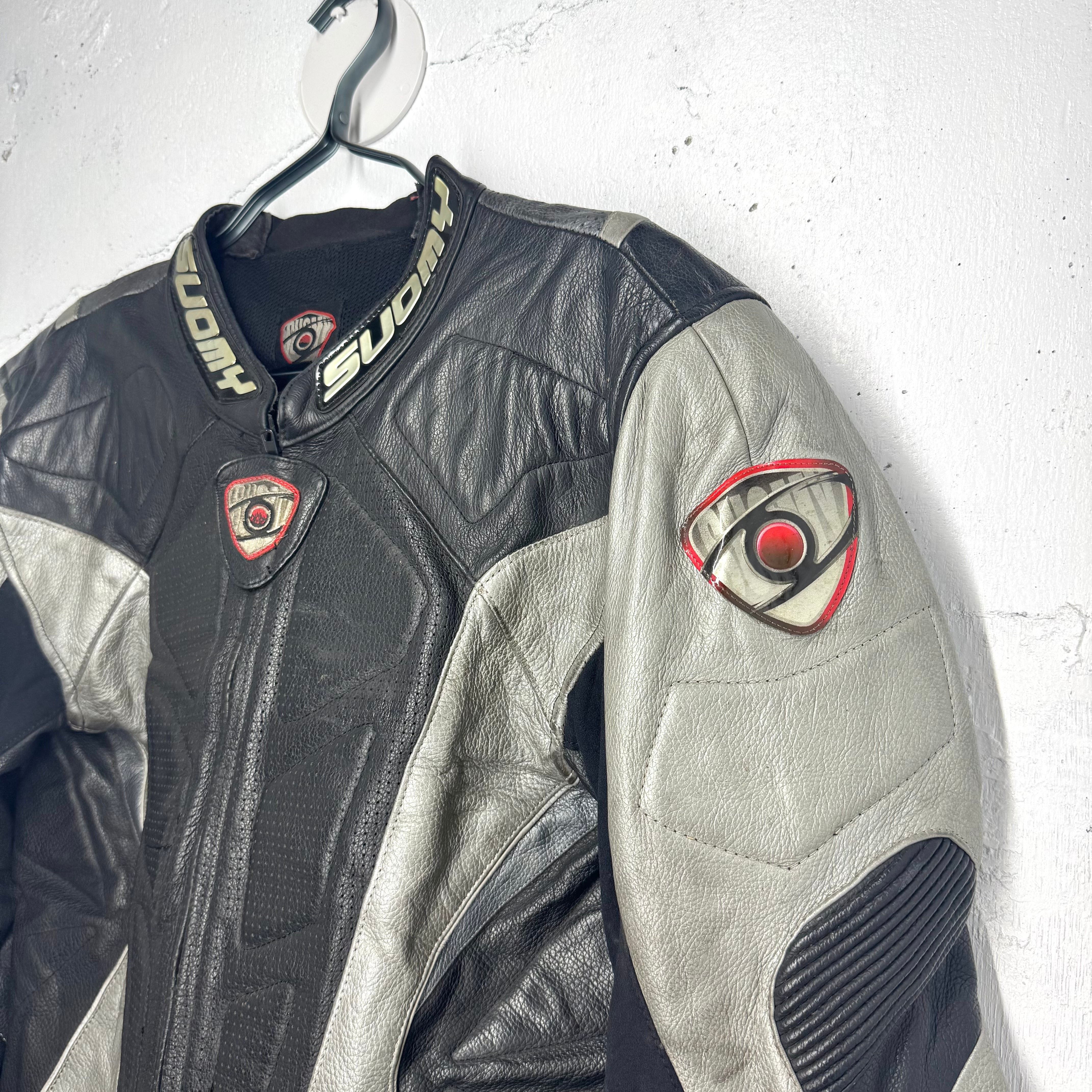 SUOMY 本革ジャケット サイズ50 SUOMY 本革ジャケット サイズ50 セール】オーバーサイズPUレザー A-2型