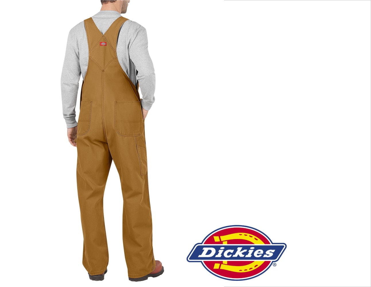 38インチ Dickies ディッキーズ オーバーオール サロペット ブラウン ...