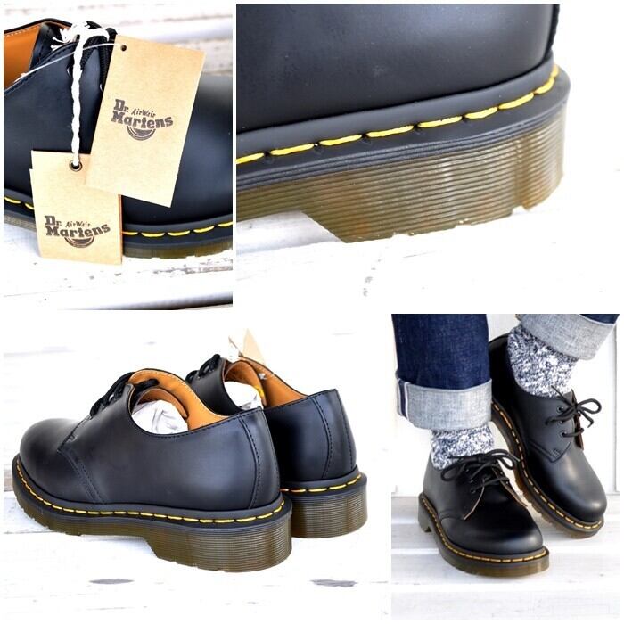 ドクターマーチン Dr.Martens レザーシューズ ローカット 1461 3ホール スムースレザー シューズ メンズ UK8 EU42 US9(27cm相当) ブラック