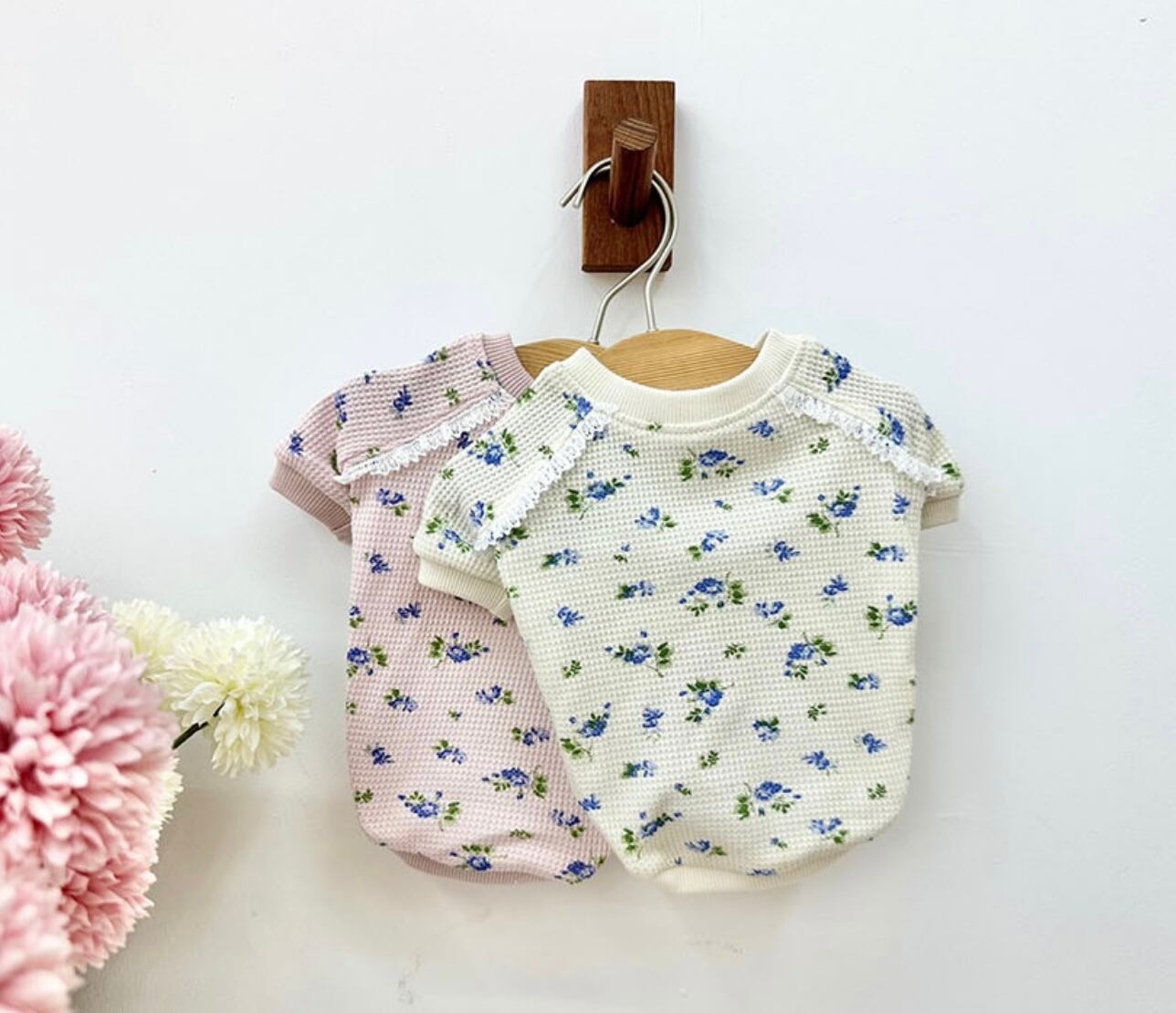 《即納》Z0230 Waffle Flower Men-to-Men