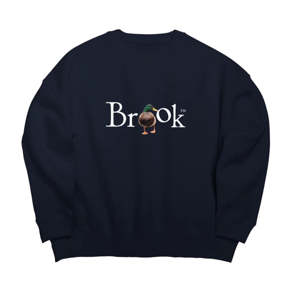 Navy(2025aw Duck Brook Logo Sweat | Brook-Japan