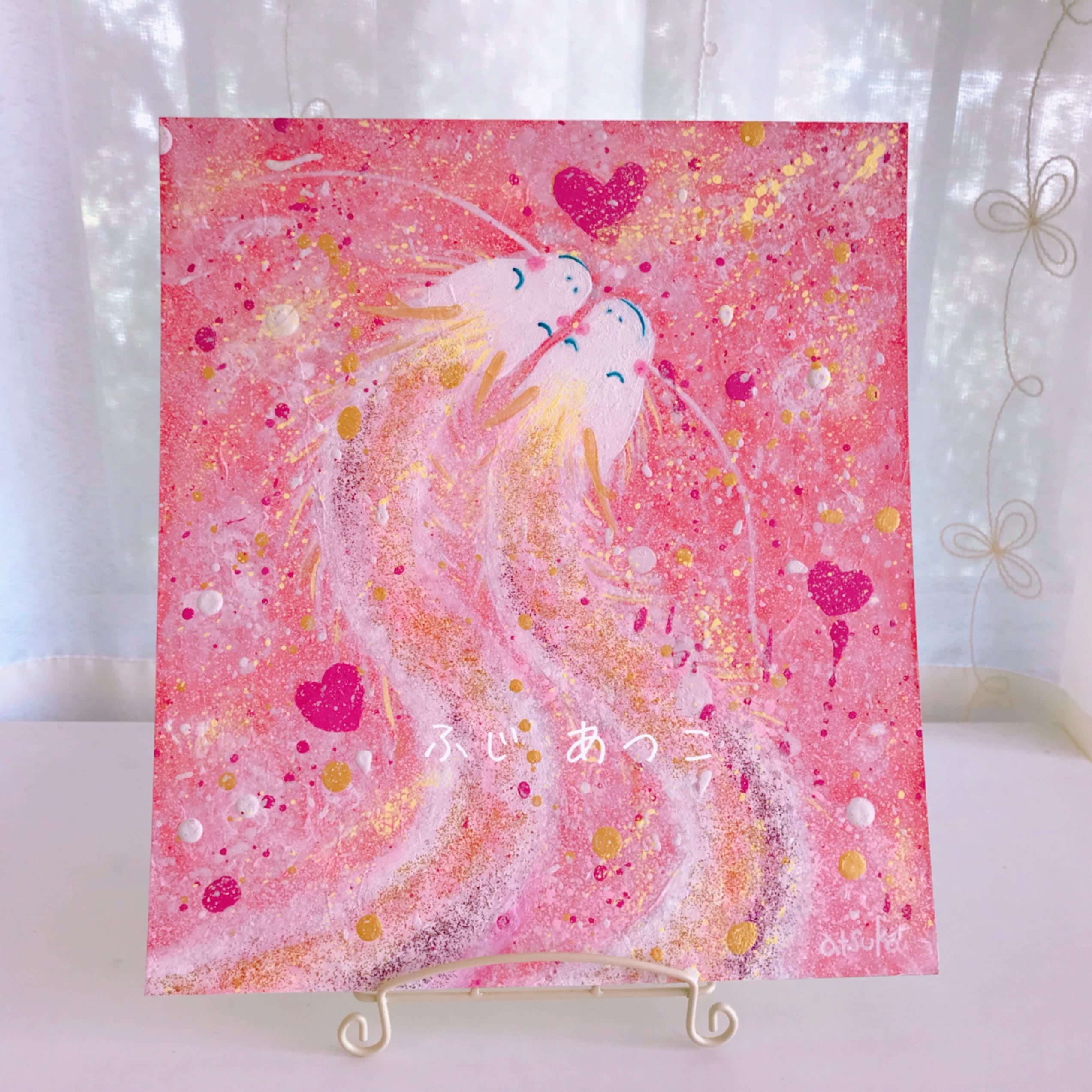 原画・龍アート「愛の祝福」アクリル画 | ふじあつこ gallery shop