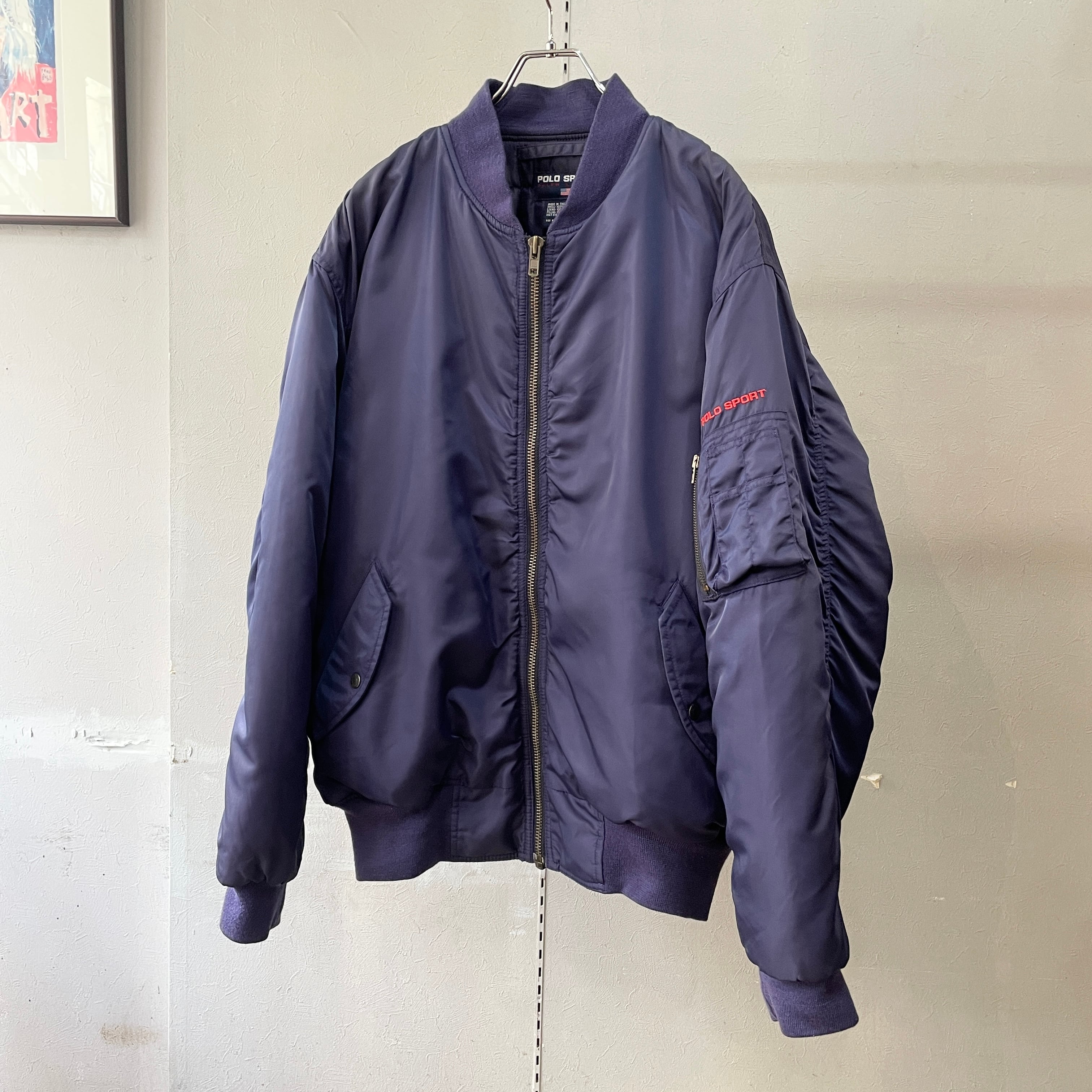 90s ポロスポーツ MA-1フライトジャケット ラルフローレン