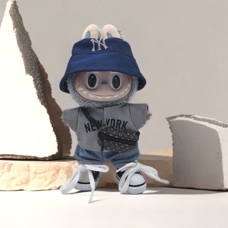 スタイリッシュで可愛いスポーツウェア!Labubu ニューヨークスタイル 99番 新作3点セット 可愛い 高品質 15cm/17cm