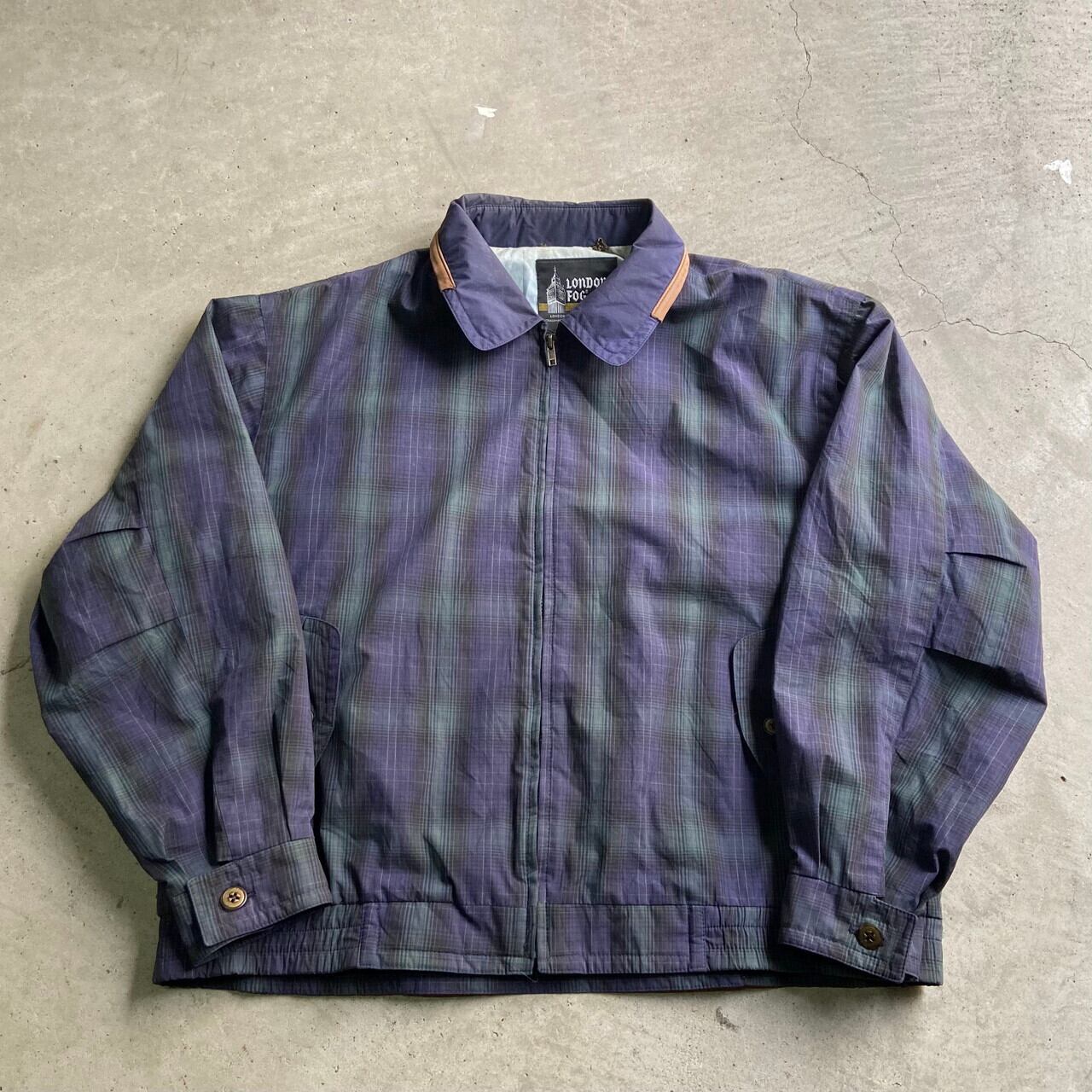 80年代 ビンテージ LONDON FOG ロンドンフォグ チェック柄 スイング 