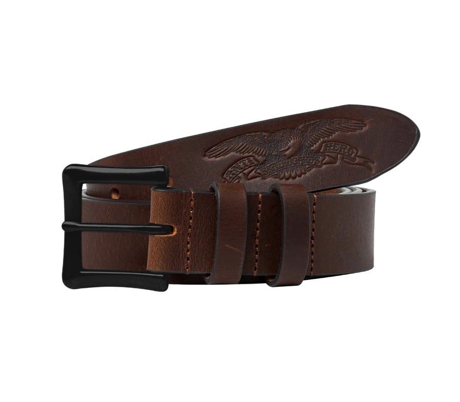 ANTIHERO / EAGLE LEATHER BELT (BROWN)