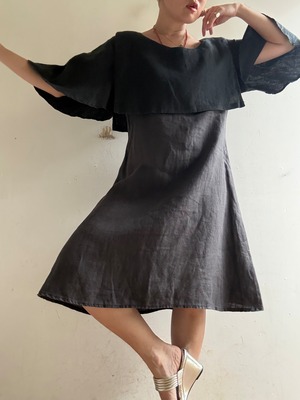 ①"Loop Collection" Linen Docking Dress
