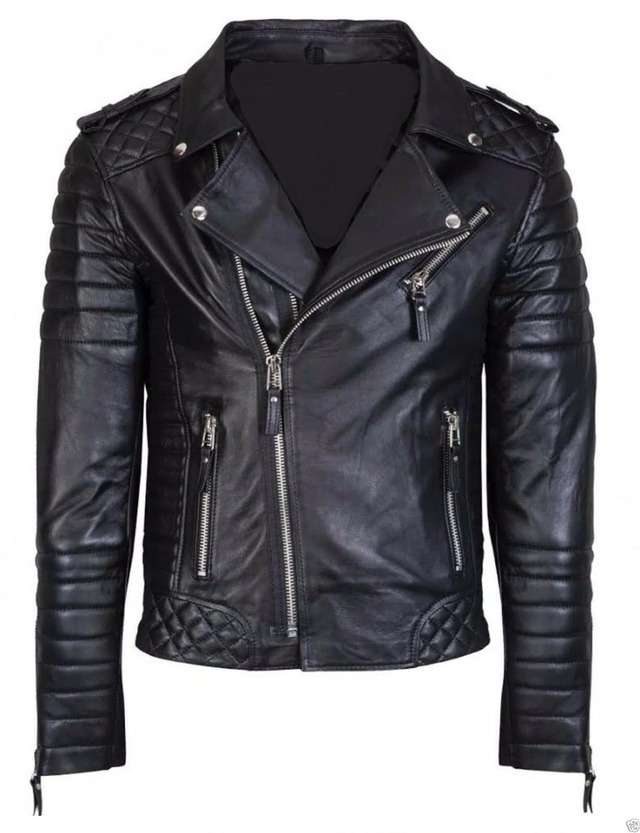 ヤギ革苦しめられた処理ライダージャケット Goat Leather Distressed 