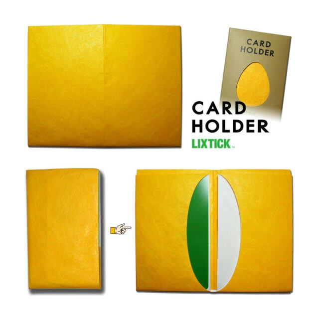 LIXTICK PAPER CARD HOLDER ? BANANA YELLOW  / LIXTICK