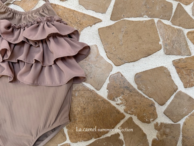 *即納* La.camel frill swimwear