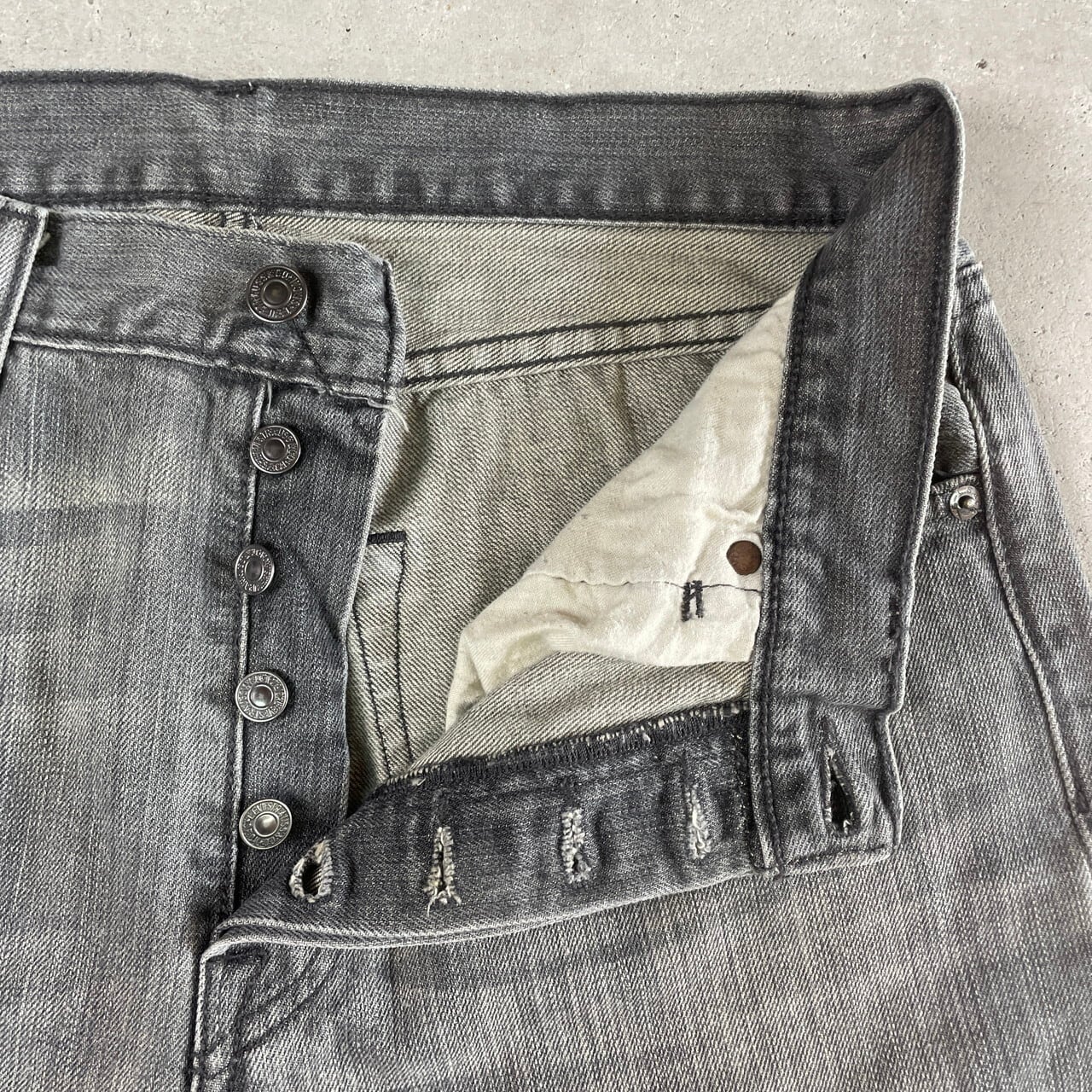 Levi's リーバイス 501 ブラックデニムパンツ ストレート メンズW32