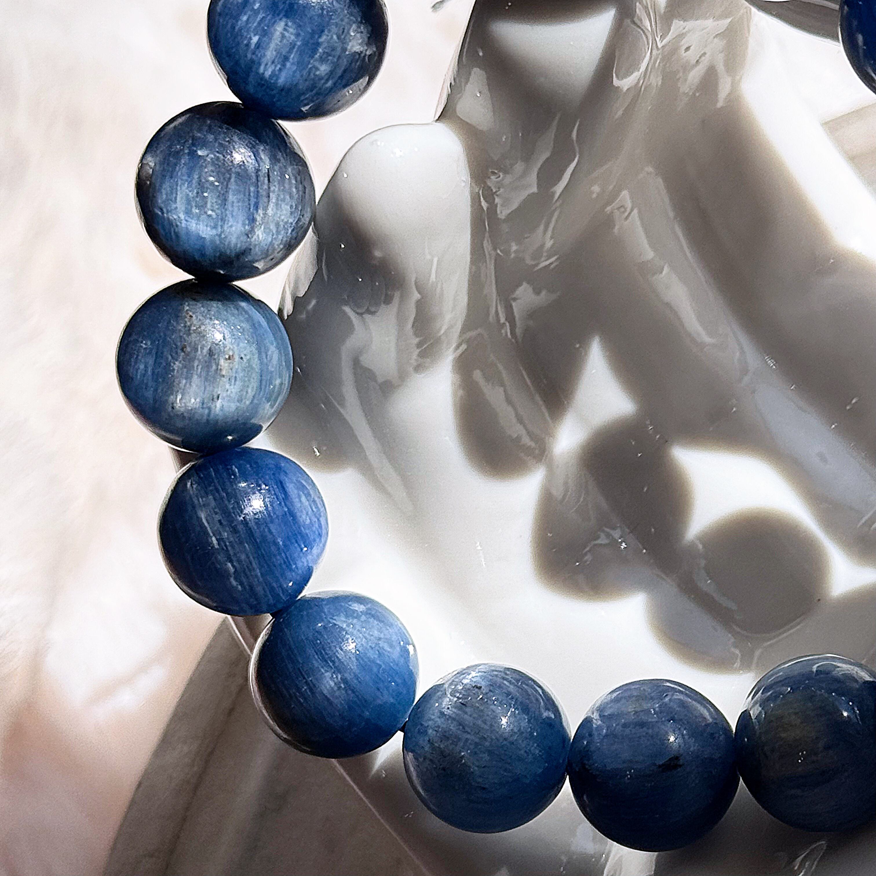 カイヤナイト 天然石ブレスレット◇開運 目標達成 願望成就 禁酒