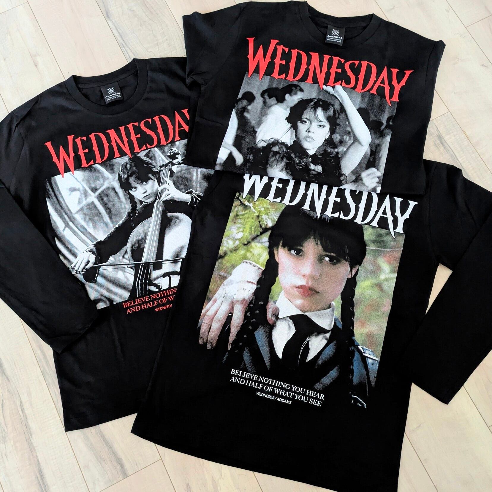 Wednesday / ウェンズデー 】チェロ演奏ver. ロングTシャツ