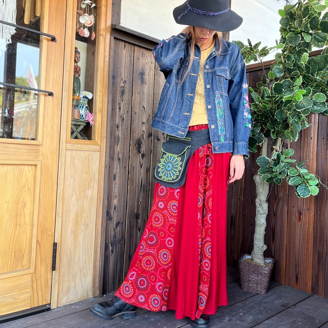 フラワーヒップバッグ