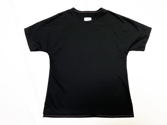21SS デラヴェリネン7分袖Tシャツ / Cotton delave linen three quarter sleeve T-shirts