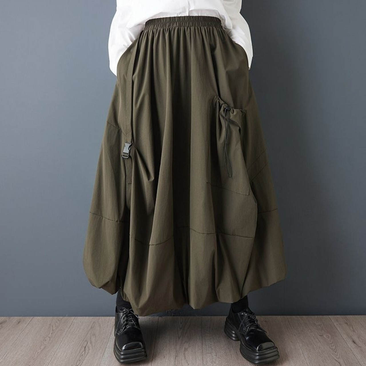 ドローコード ボリュームスカート  00353