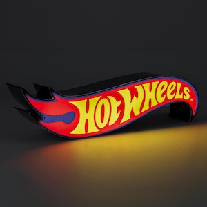 ⚡️アメリカンなムードにしたい方は◎⚡️【 Hot Wheels ( ホットウィール ) 】HOT WHEELS LOGO LIGHT / ロゴライト / ムードランプ〚アメリカン雑貨 アメトイ〛