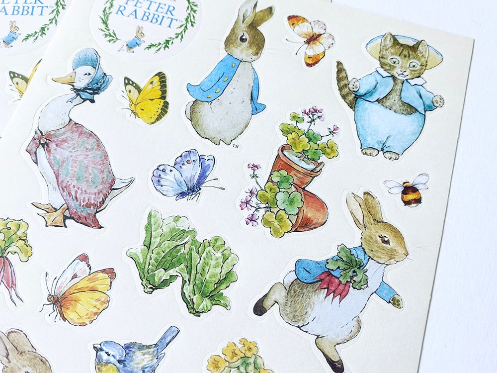 耐水　耐光　ピーターラビット　ダイカットシール　２００枚 耐水 耐光 ピーターラビット ダイカットシール 200枚