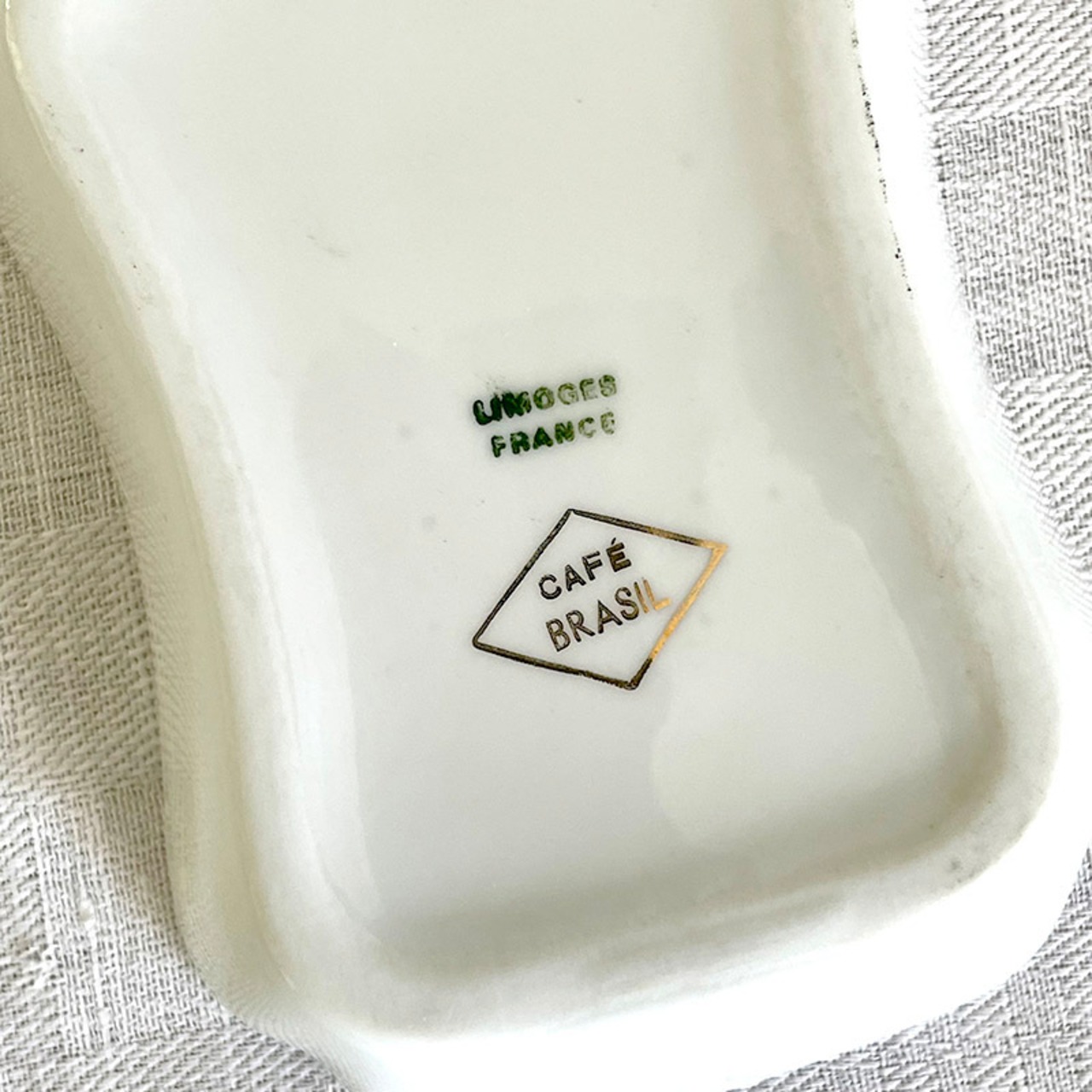 小皿　灰皿　リモージュ　小物入　レトロカフェ小物 12otdg37