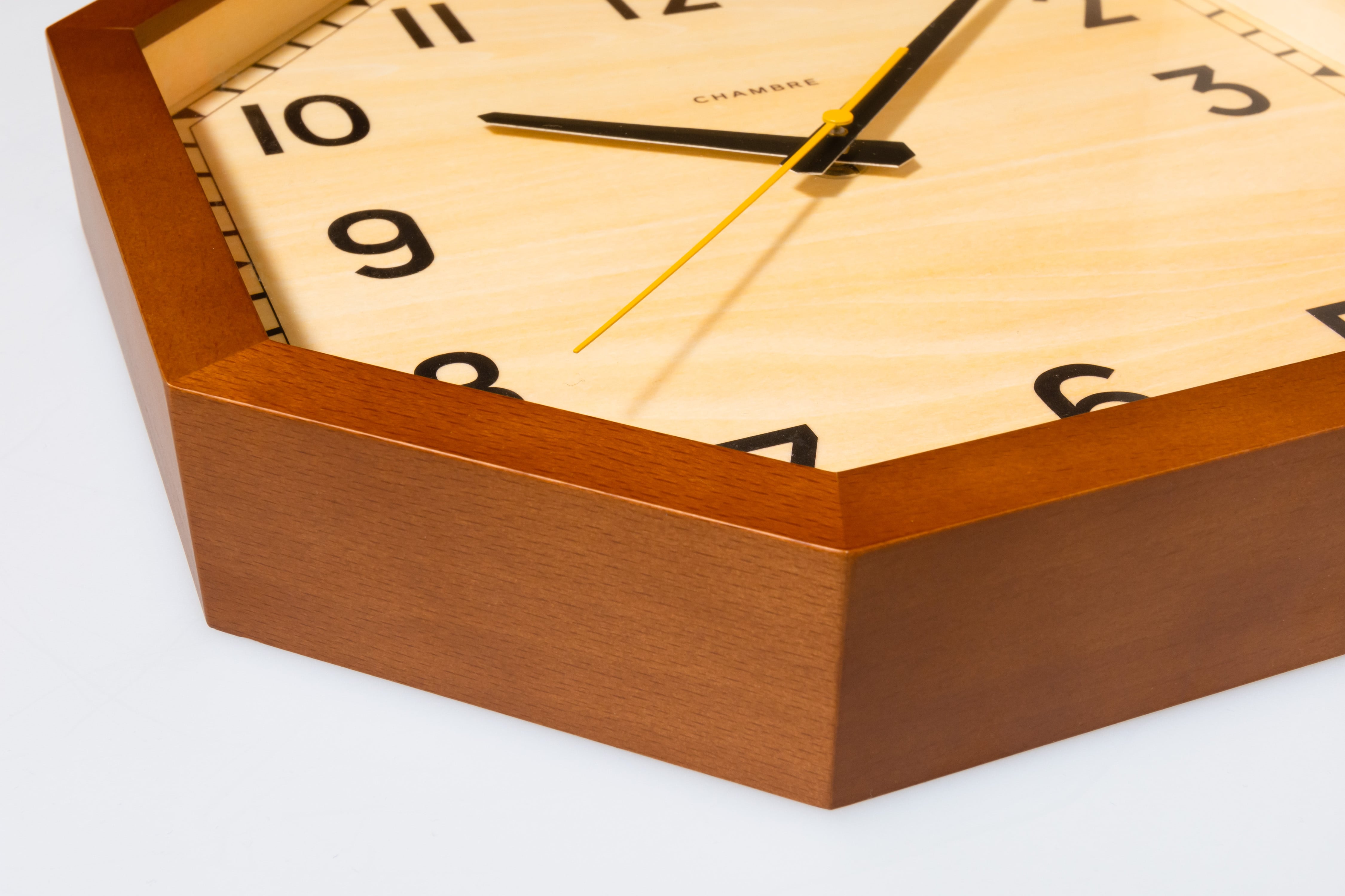 掛け時計 OCTAGON CLOCK【BROWN】 | シャンブル【CHAMBRE】byインターゼロ