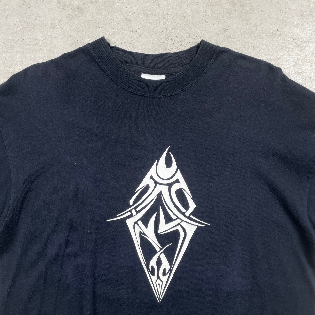 90年代~00年代 UNKNOWN トライバル柄 ロングTシャツ ロンT 袖プリ 