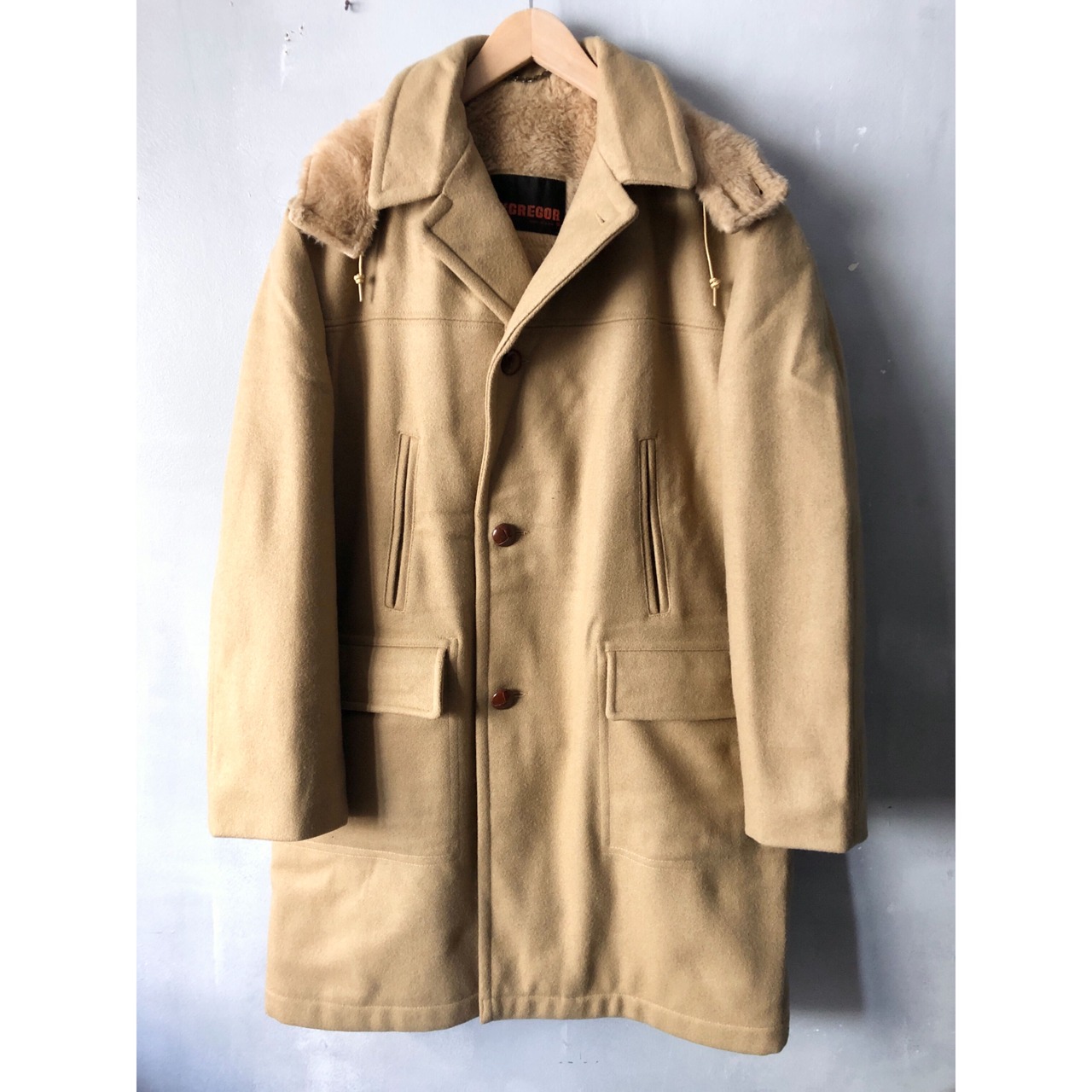 70s McGREGOR HEAVY WOOL COAT MADE IN USA  Size 42