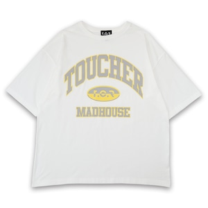 T.C.R MADHOUSE S/S TEE - WHITE / GRAY / YELLOW