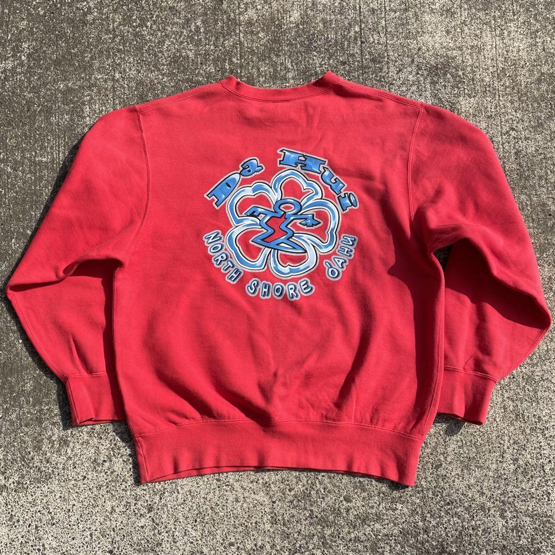 【Mサイズ】00’s Da Hui ダフイ ビッグロゴマーク オールドサーフブランド 古着 スウェット