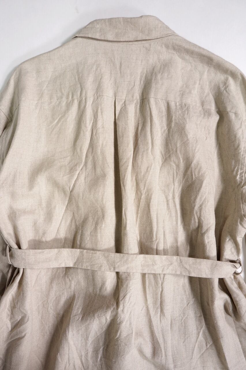 Linen Long Shirt Coat