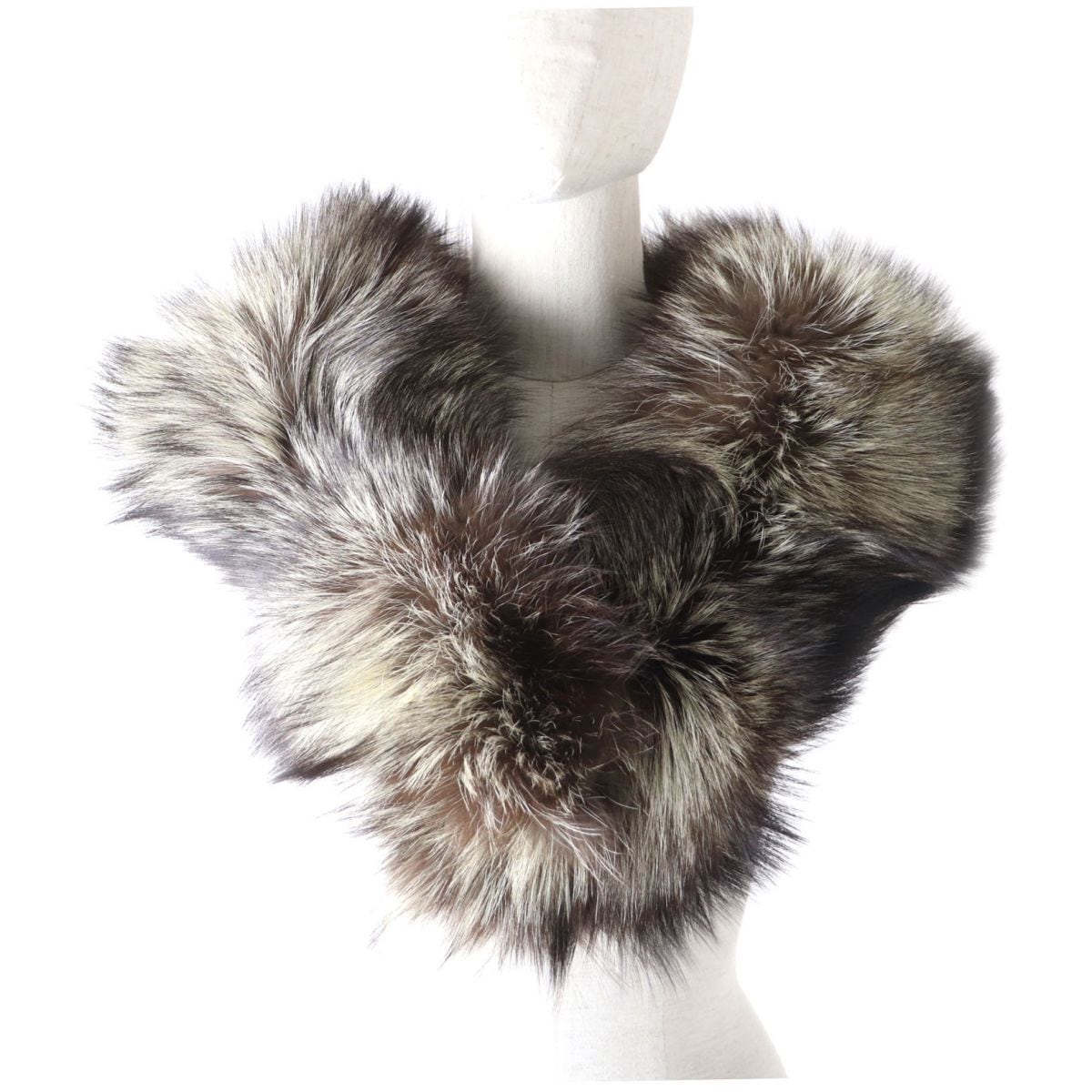 極美品☆SAGA FOX サガフォックス 本毛皮ショール/ストール/ティ 極美品☆SAGA FOX サガフォックス 本毛皮ショール/ストール/ティ