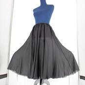 【社交ダンス衣装】スカート Dance Fashion pier 黒 ブラック 無地 シンプル かわいい 可愛い 上品 シック 気品 清楚