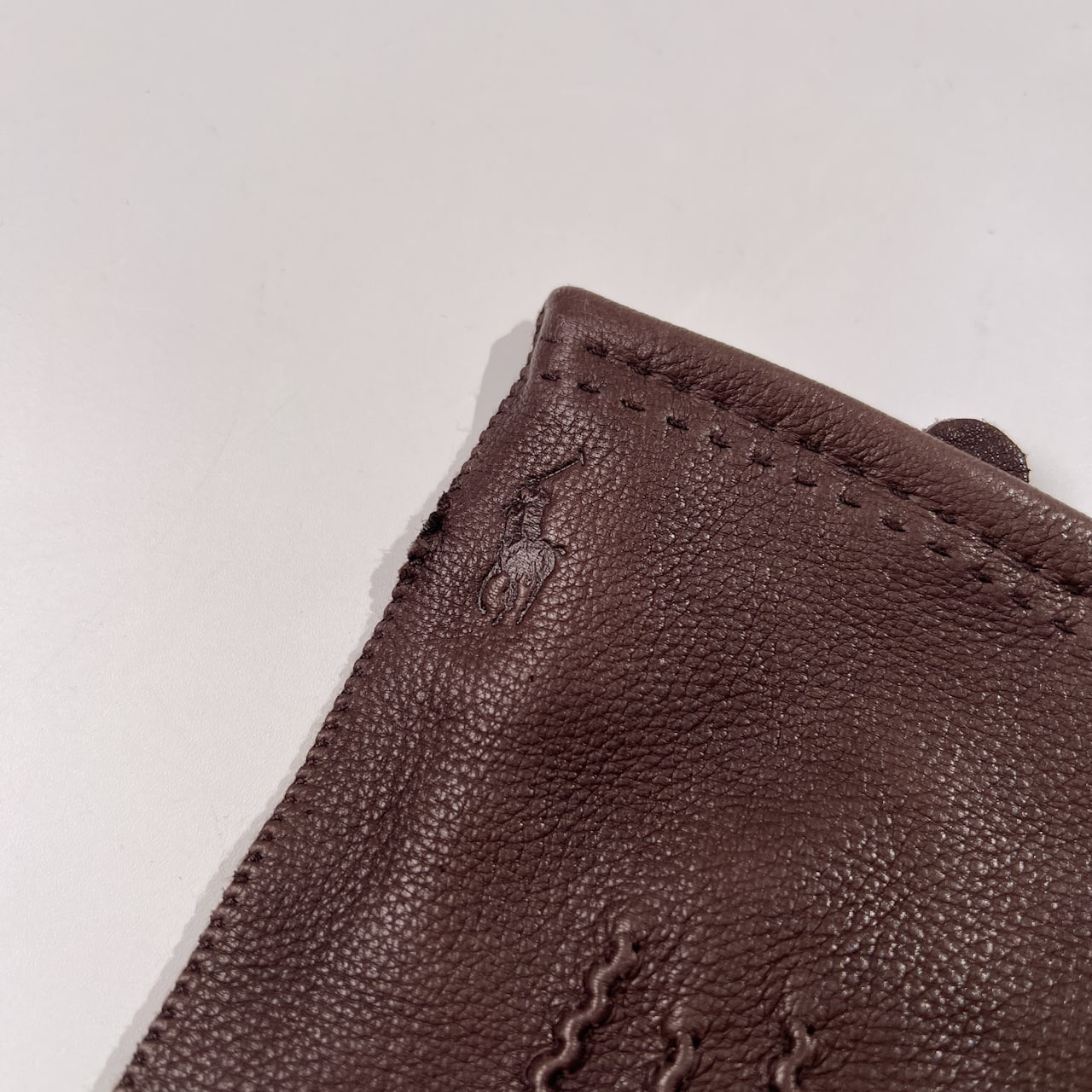 Polo by Ralph Lauren ポロ ラルフローレン 本革 レザーグローブ サイズ M /手袋/ダークブラウン系