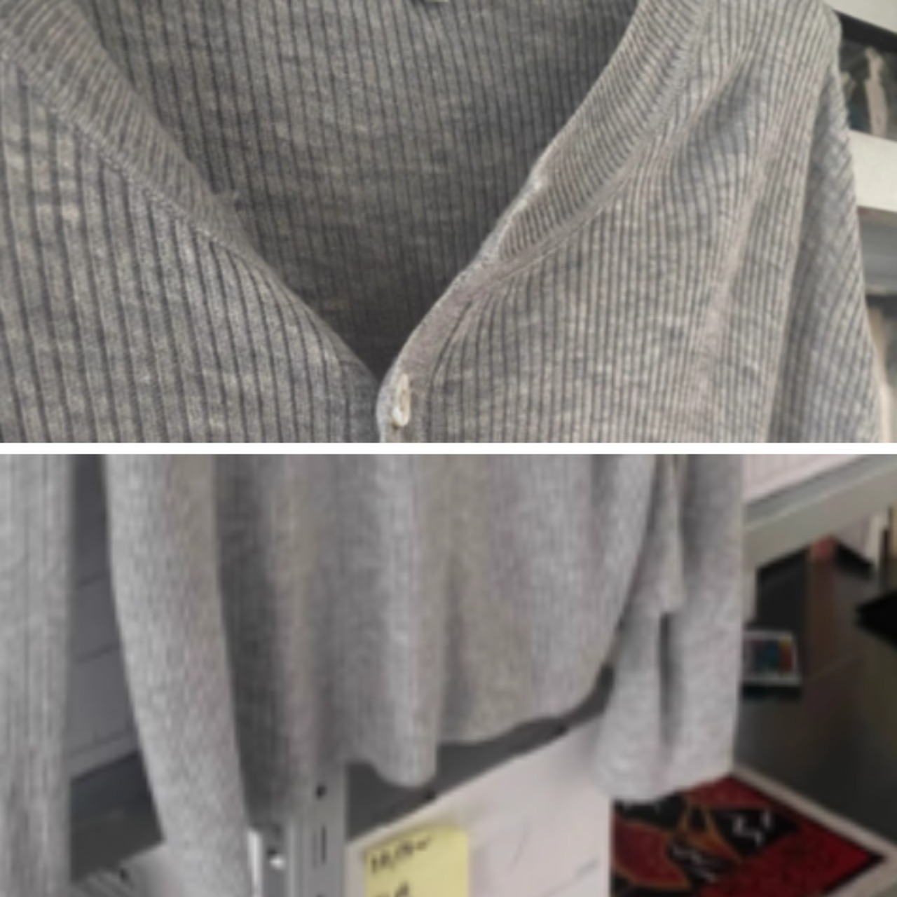 ヘンリーネックベーシックニット　0874