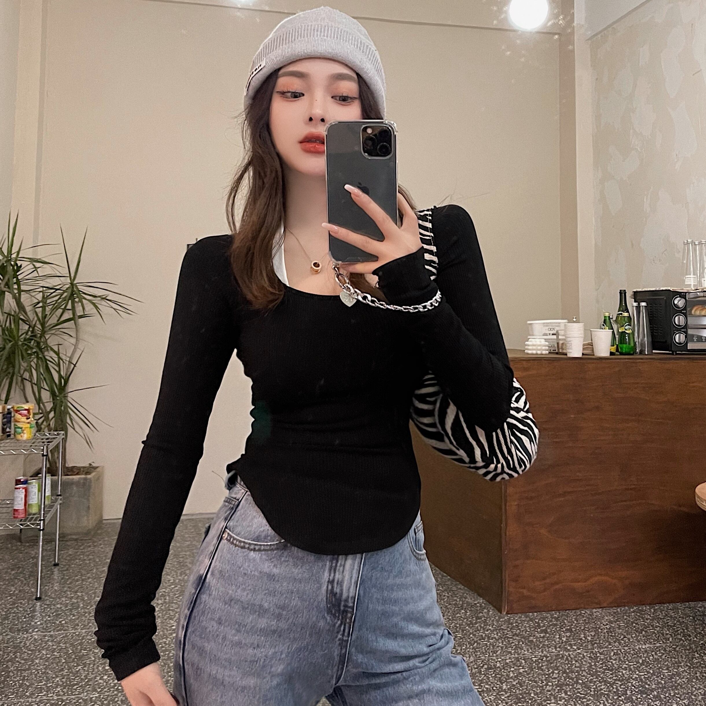 ソリッド カラーシャツ スプリングスリム 春物 ソリッドカラー ドラファッションホール45839180293