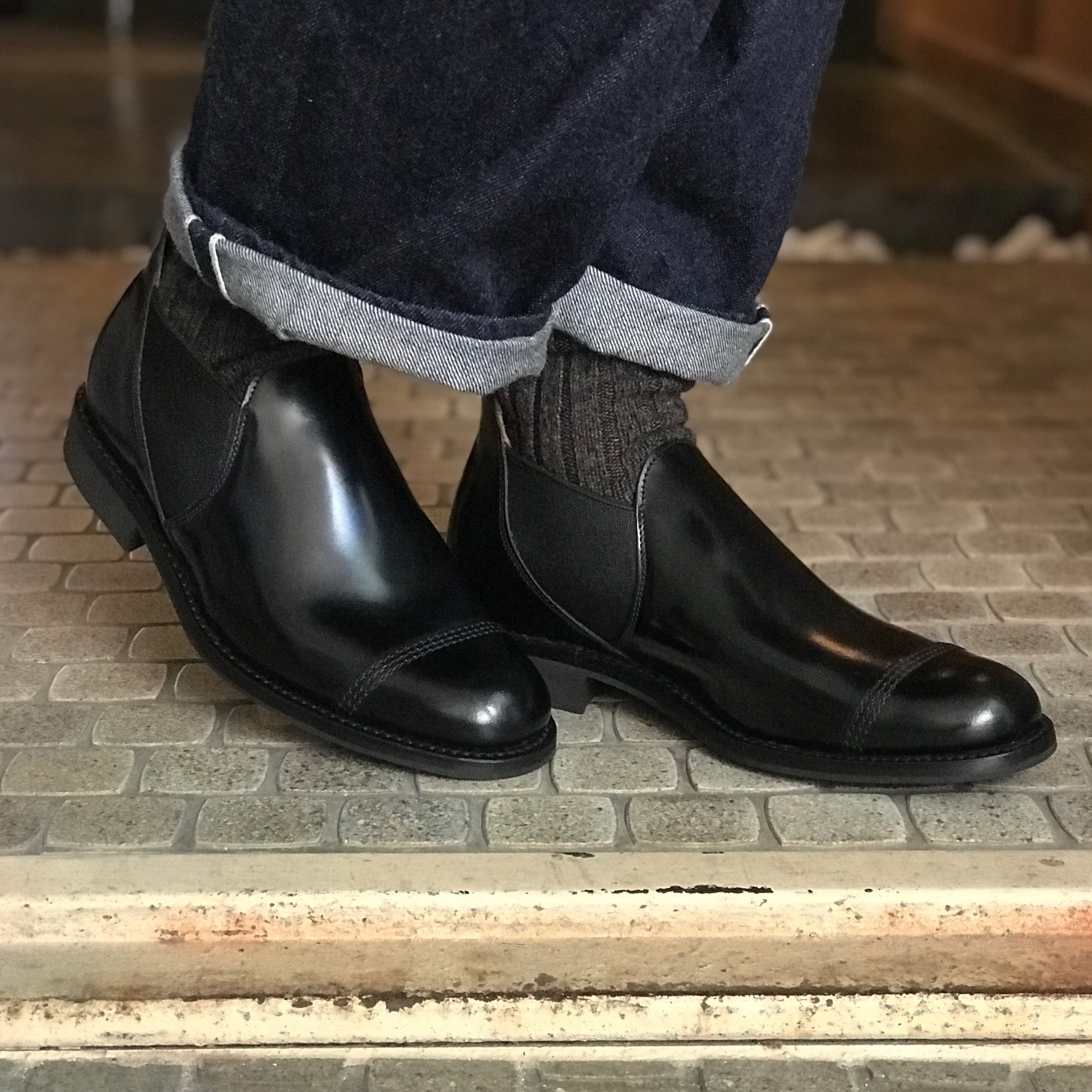Sanders boot military chelsea ブーツ