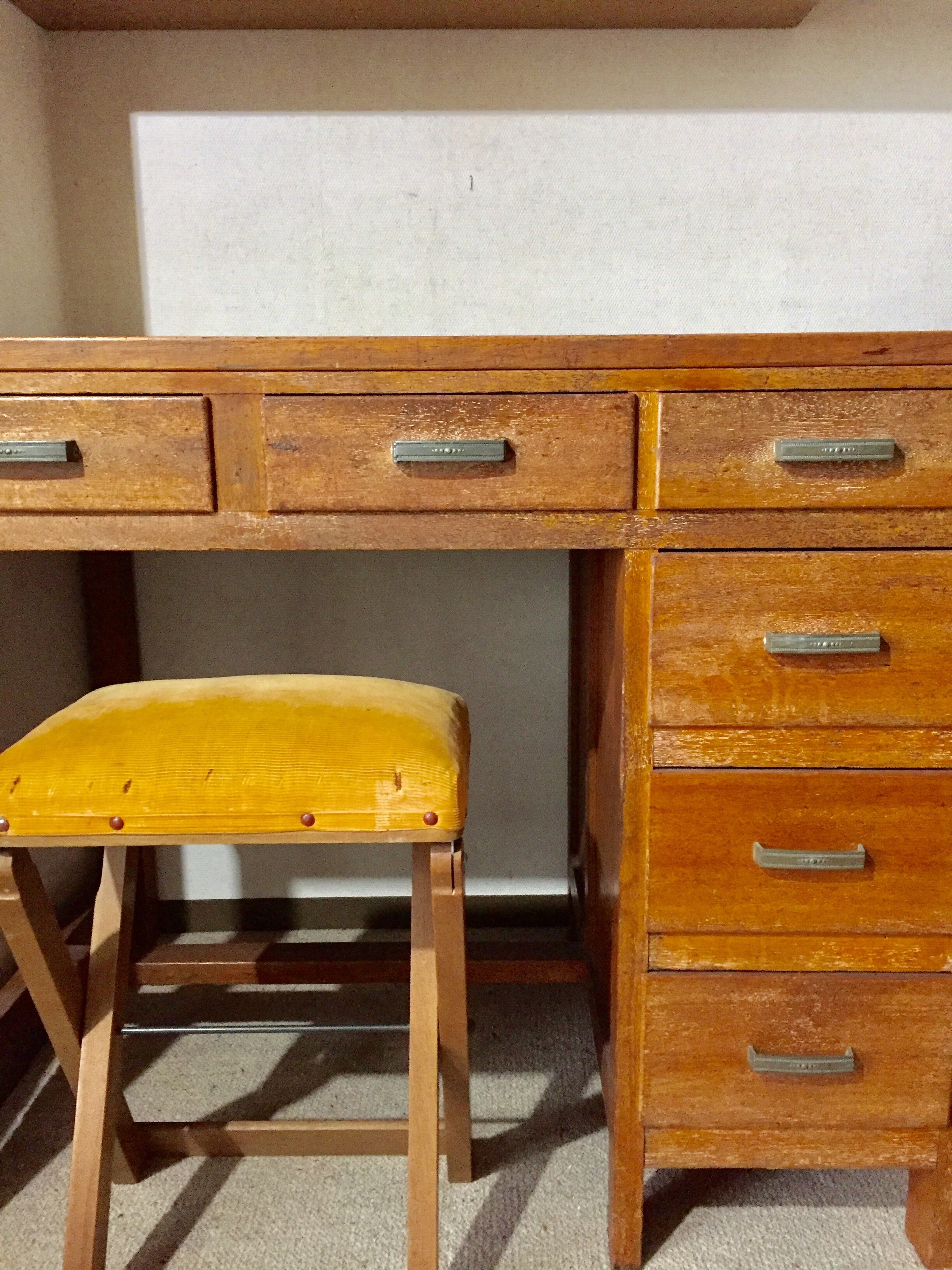 机 学習机 当時物 収納机 寺子屋 昭和レトロ アンティーク レトロ 学習