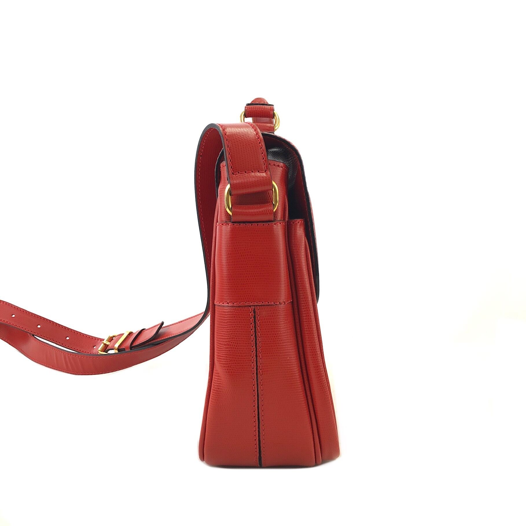 CELINE セリーヌ ロゴモチーフ エンボスレザー 2way ダブルポケット