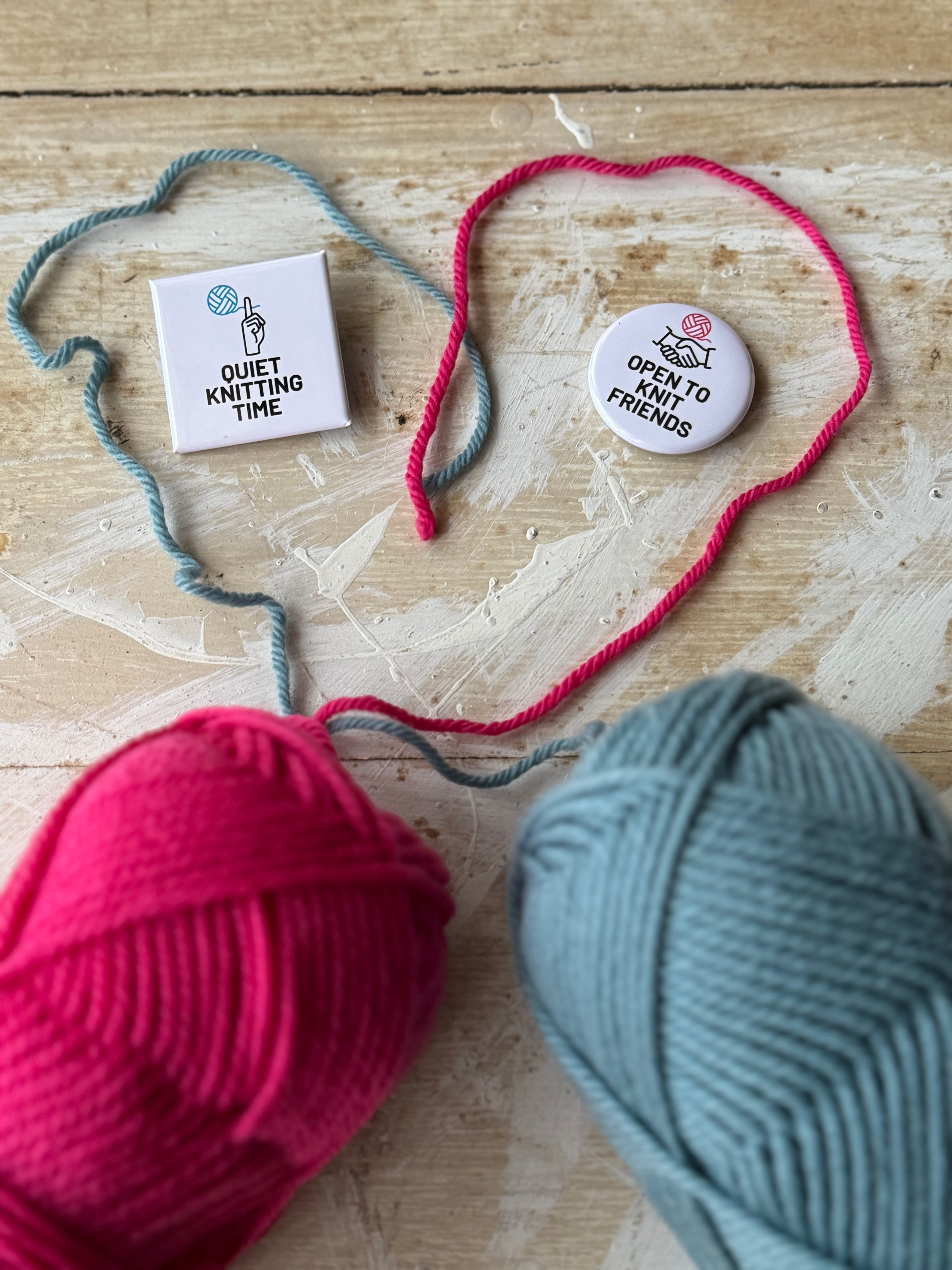 編み人のサインバッジ / Knit Mood Badge】出会い / Knit Together