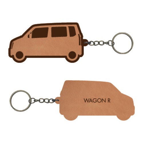 ワゴンR【MH21S系】レザーキーホルダー